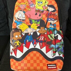 Sprayground Orange Cartoon Kids Backpack